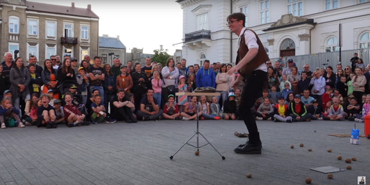 Sam King Adelaide magician Performing In Street Festival Radom Poland