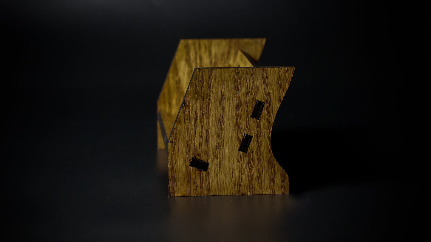Wooden Playing Card Display Shelf (Single)