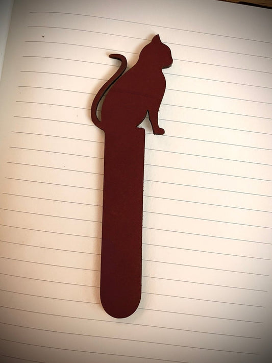 Leather Cat Bookmark